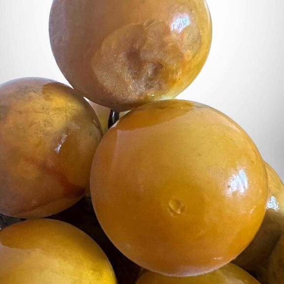 Mid-Century Vintage Italian Alabaster Stone Grape Clusters - Driftwood | A+ - Picture 4 of 4